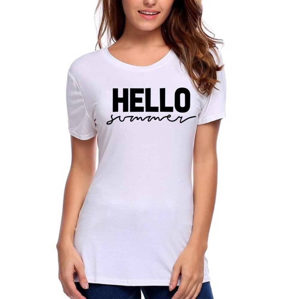 Hello Summer Vinyl T-shirt